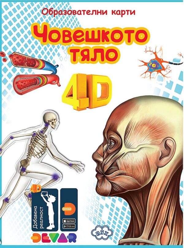 Образователни карти с добавена реалност: Човешкото тяло