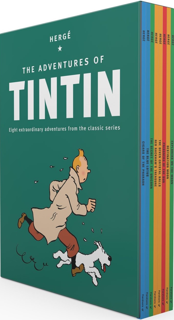 The Adventures of Tintin: 8 Title Paperback Boxed Set