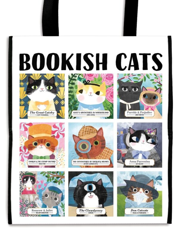Торба Bookish Cats Reusable Shopping Bag