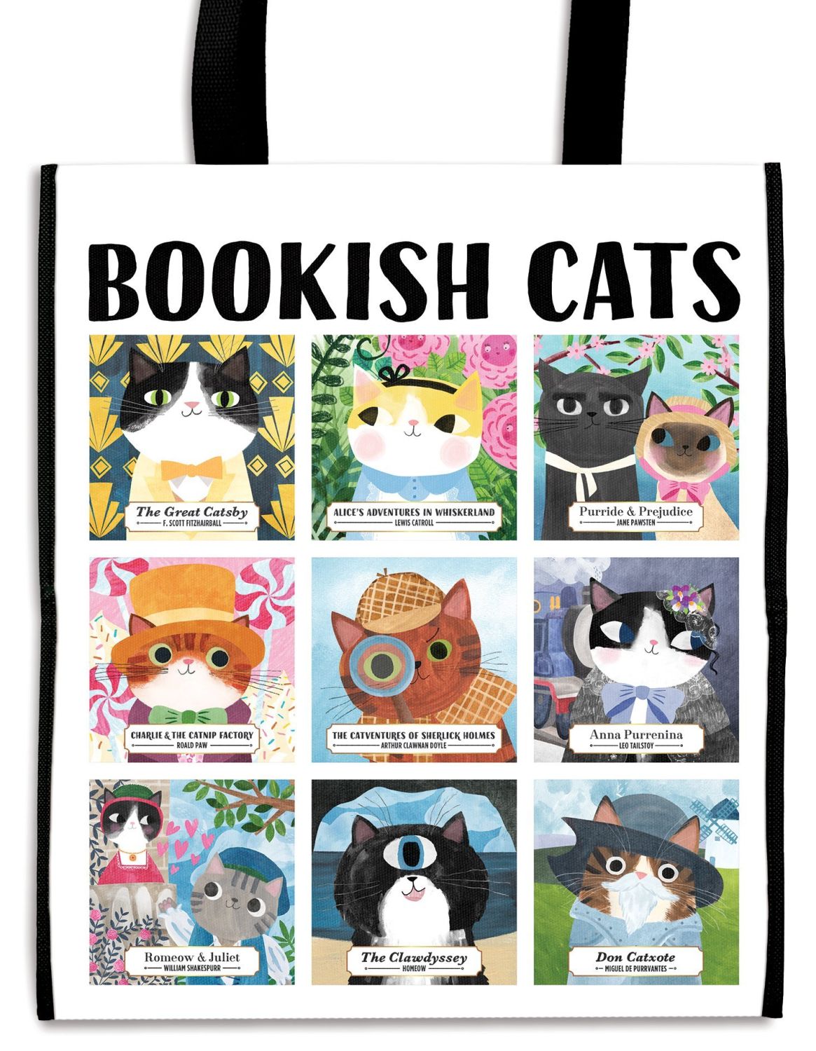 Торба Bookish Cats Reusable Shopping Bag