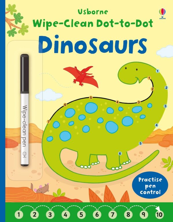 Wipe-Clean Dot-to-Dot: Dinosaurs