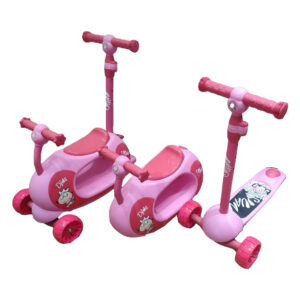 OCIE Мултифункционална кола за возене Ride-On / Тротинетка 4 в 1 Juan Розова