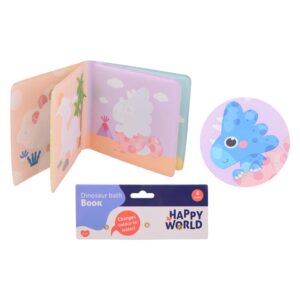 JT Книжка за баня Happy World с динозаври за оцветяване