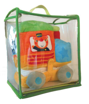 ВЕСЕЛОТО ВЛАКЧЕ - Книга от плат + вградена пискалка