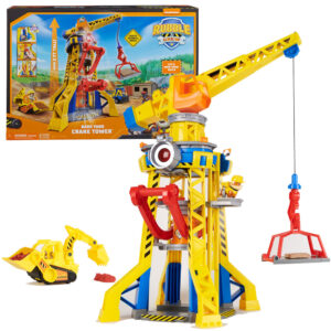 Paw Patrol Rubble and Crew Кран със звукови и светлинни ефекти, мини булдозер и кученце