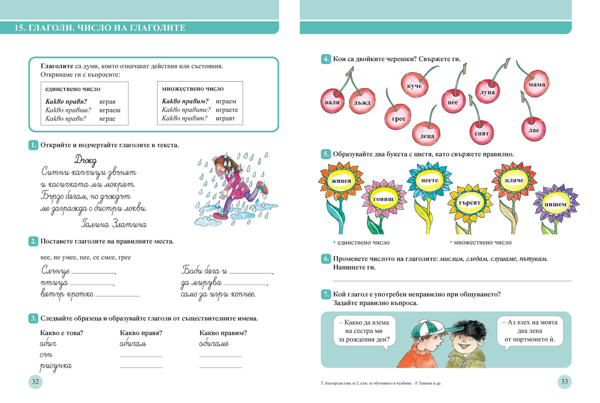 Български език за 2. клас. Учебно помагало за подпомагане на обучението, организирано в чужбина - Image 5