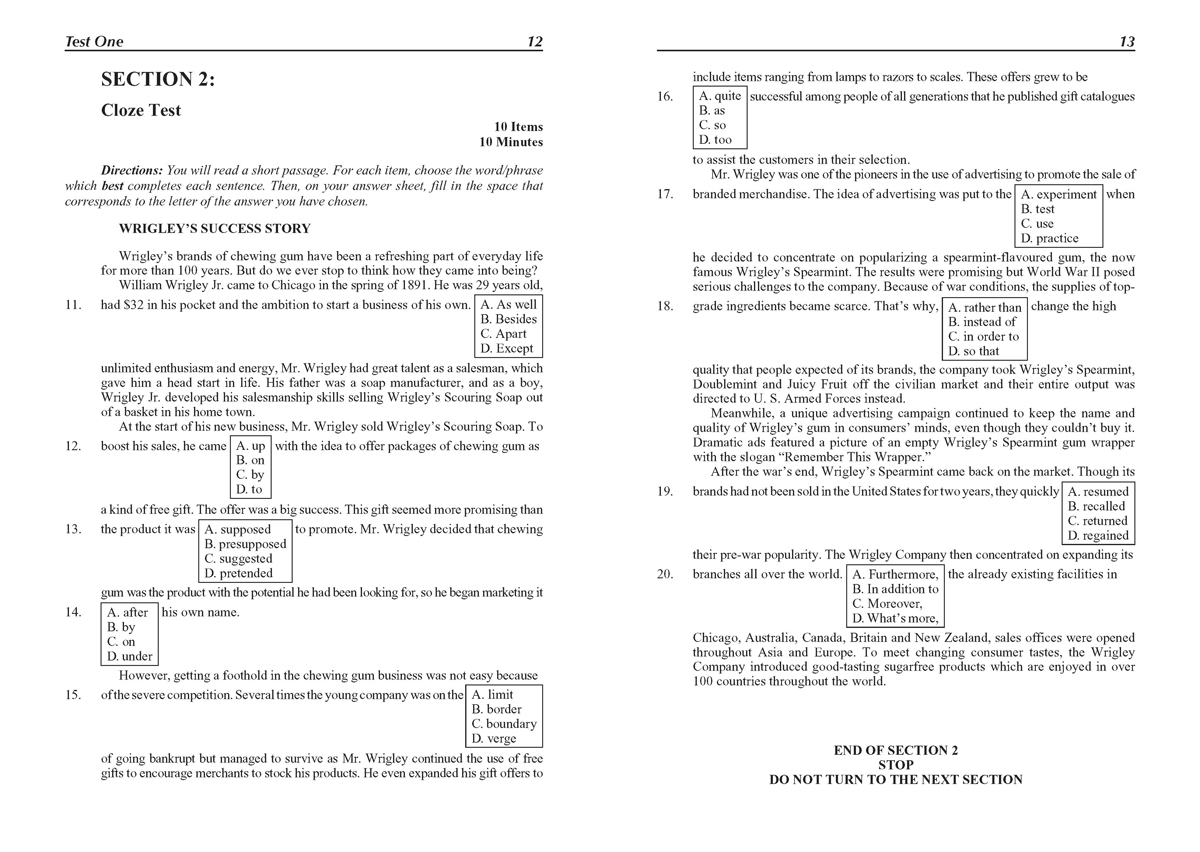 Five Real Tests with Key and Explanatory Answers. Тестове по английски език за кандидат-студенти - Image 3