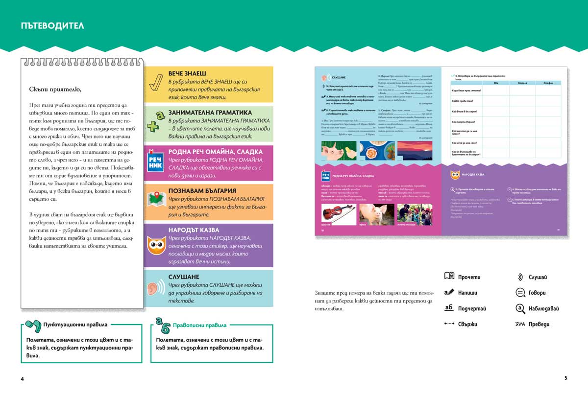 Български език като втори език за 6. клас, ниво B1.1. Учебно помагало за подпомагане на обучението, организирано в чужбина - Image 4