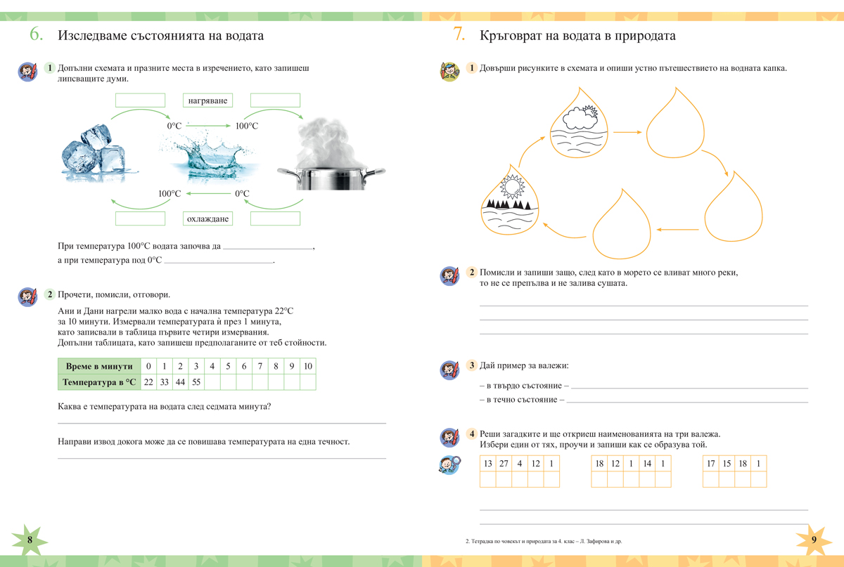 Тетрадка по човекът и природата за 4. клас - Image 3