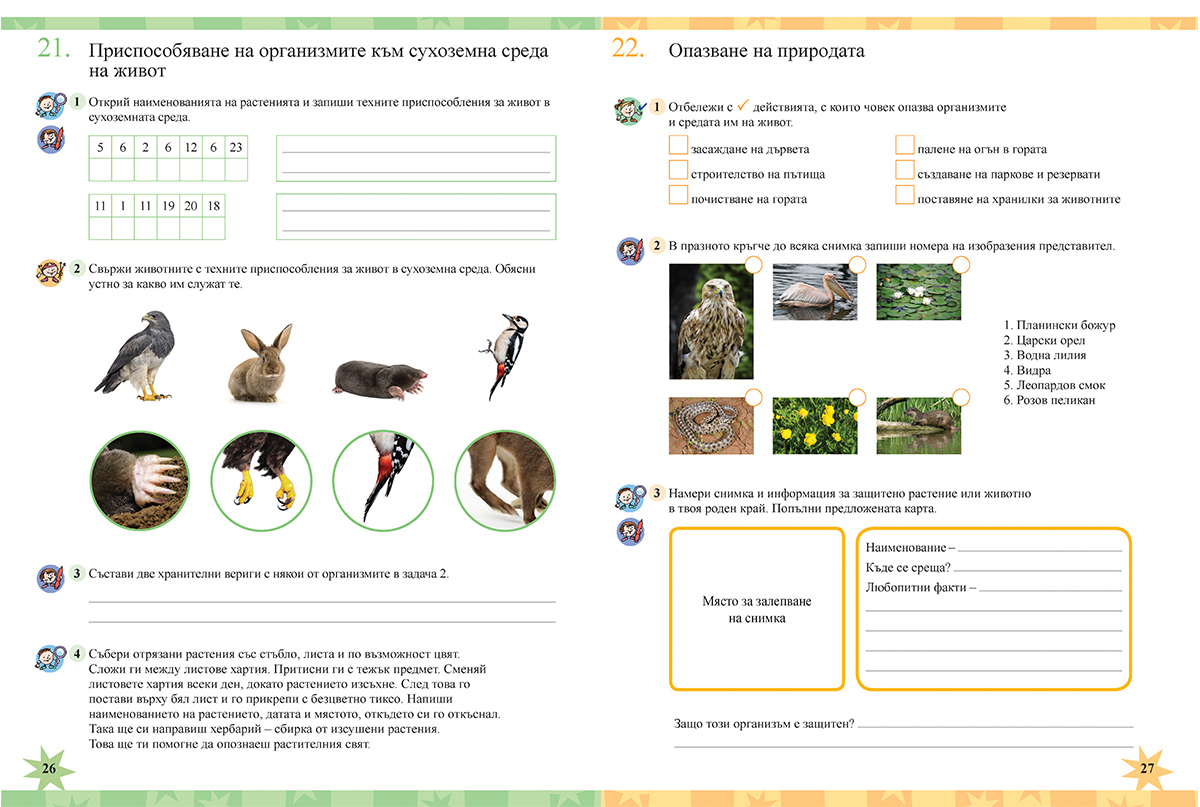 Тетрадка по човекът и природата за 3. клас - Image 5
