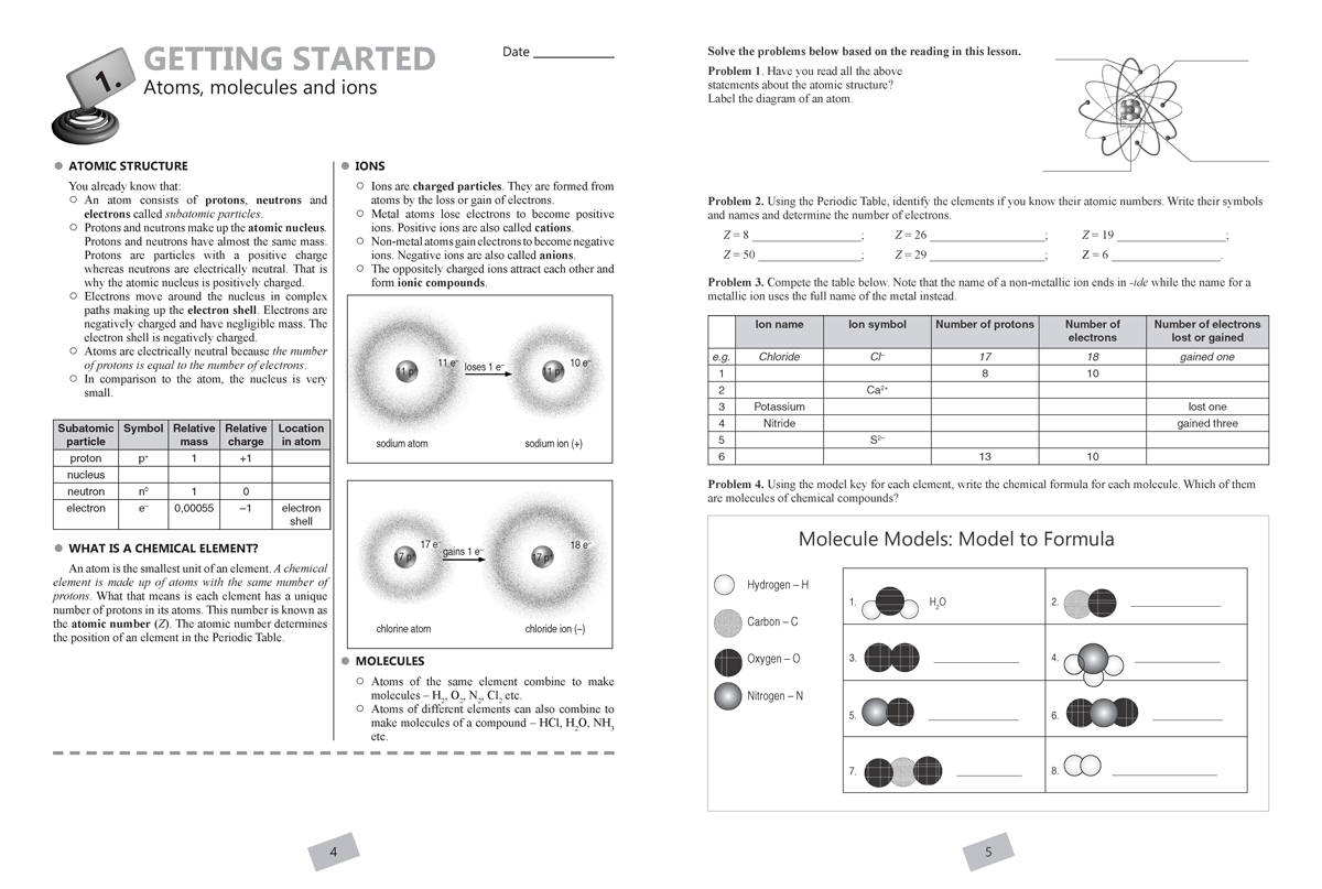 Chemistry and Environmental Protection for 9th grade, Part 1. Учебно помагало по химия и опазване на околната среда за 9. клас на английски език, част първа - Image 2