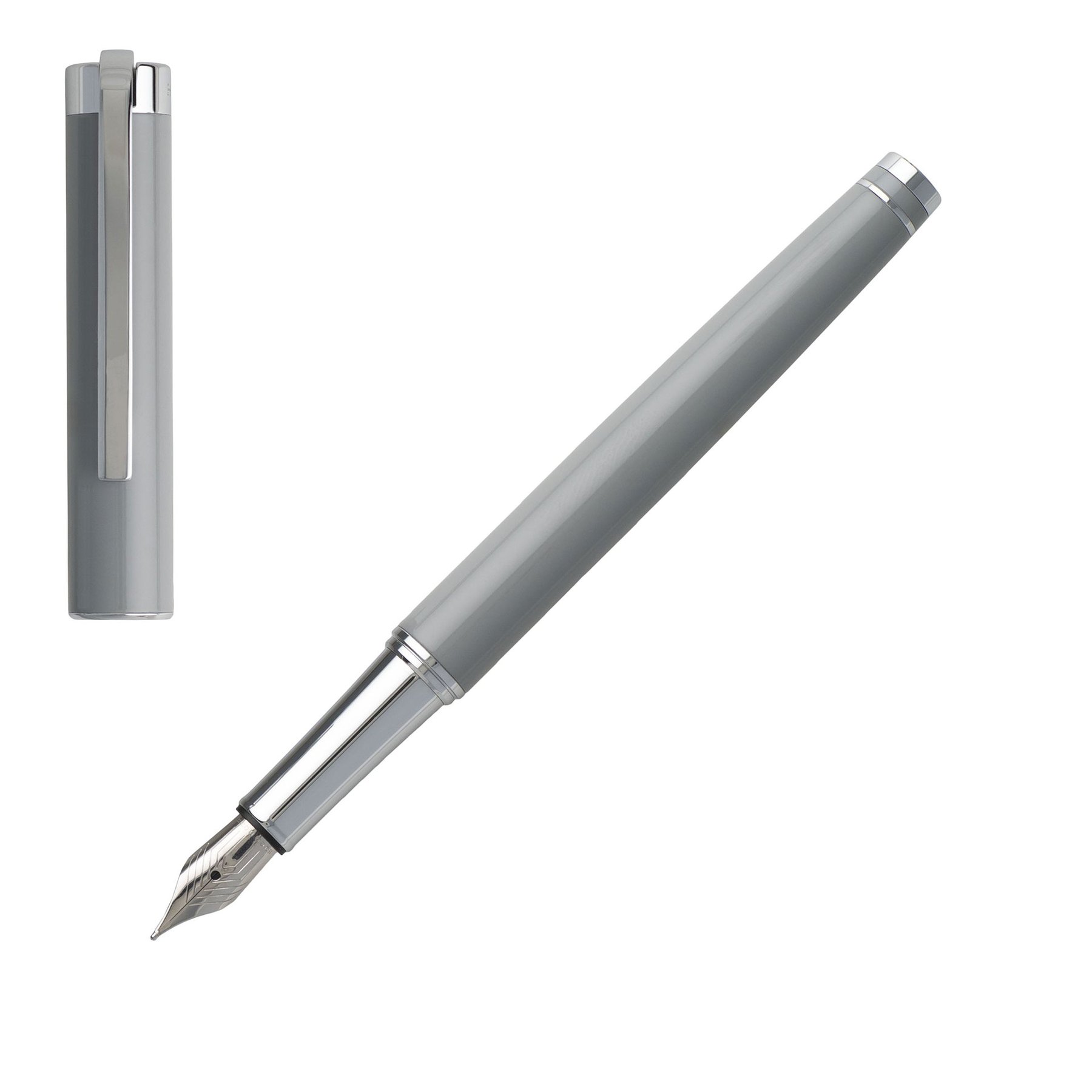 Hugo Boss Писалка Ace, в кутия, светлосива