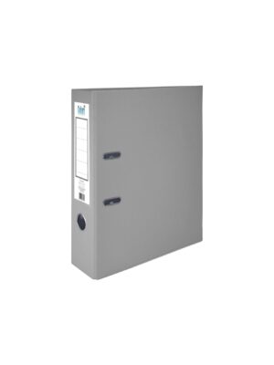 Colori Класьор, 8 cm, PP, с метален кант, несглобен, сив, 50 броя