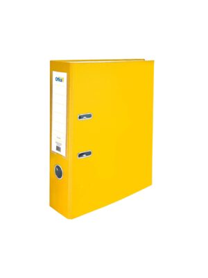 Office 1 Класьор, 8 cm, PP, несглобен, жълт, 50 броя