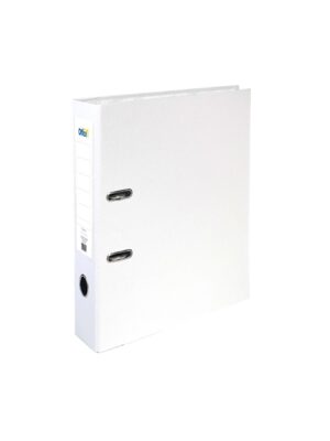 Office 1 Класьор, 8 cm, PP, несглобен, бял, 50 броя