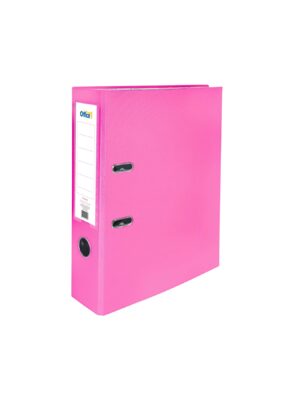Office 1 Класьор, 8 cm, PP, несглобен, розов, 50 броя