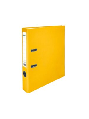 Office 1 Класьор, 5 cm, PP, несглобен, жълт, 50 броя