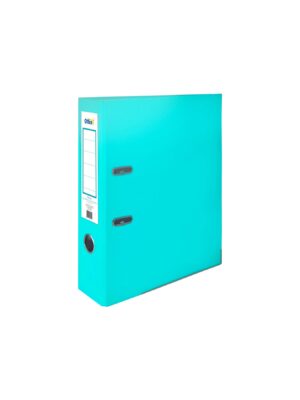 Office 1 Класьор, 8 cm, PP, с метален кант, несглобен, аквамарин, 50 броя