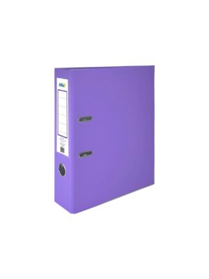 Office 1 Класьор, 8 cm, PP, с метален кант, несглобен, лилав, 50 броя