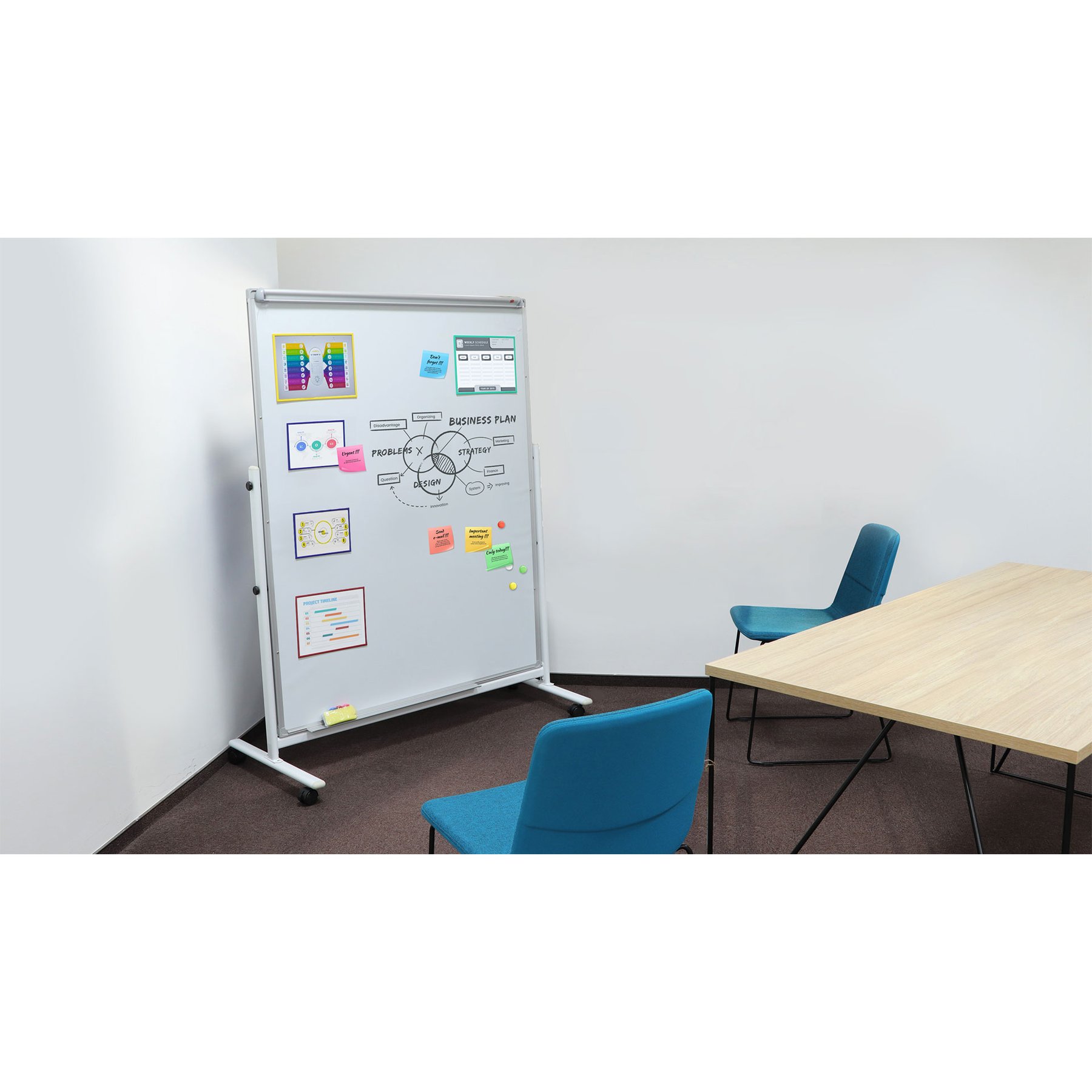 KEJEA Джоб за документи, магнитен, А4, със синя рамка - Image 4