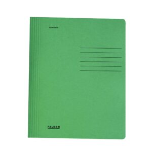 Falken Папка, картонена, с машинка, тъмнозелена