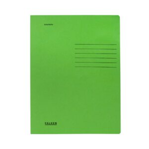 Falken Папка, картонена, с машинка, зелена