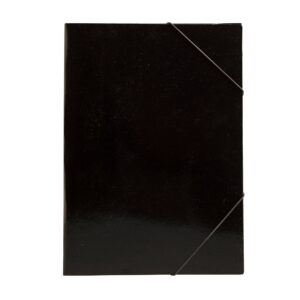 Папка, картонена, с ластик, UV лак, 235 х 325 mm, 350 g/m2, черна