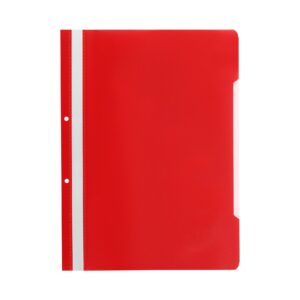 Папка Economy, PP, с перфорация, червена