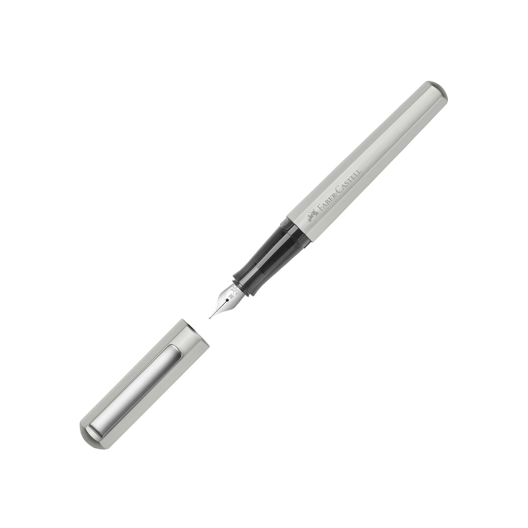 Faber-Castell Писалка Hexo, М, матово - сребриста - Image 2