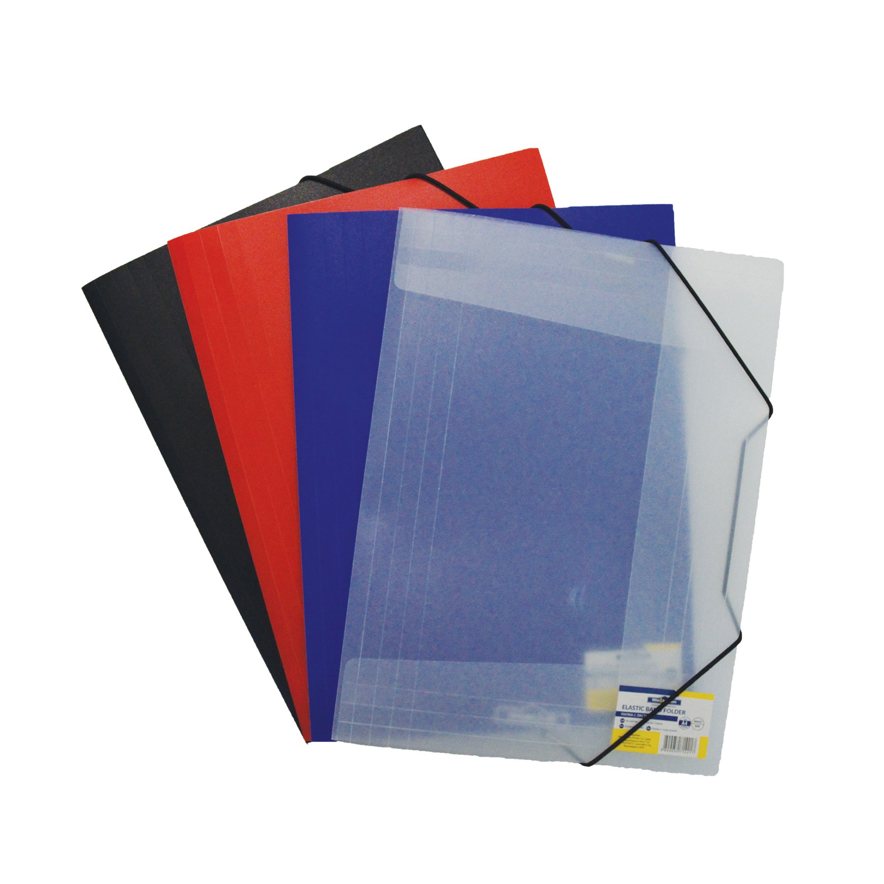 Office 1 Папка, PP, с ластик, бяла - Image 4