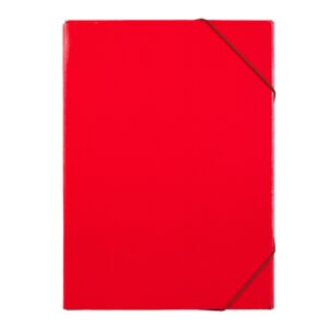 Бокс, с ластик, A4, 15 mm, UV лак, червен