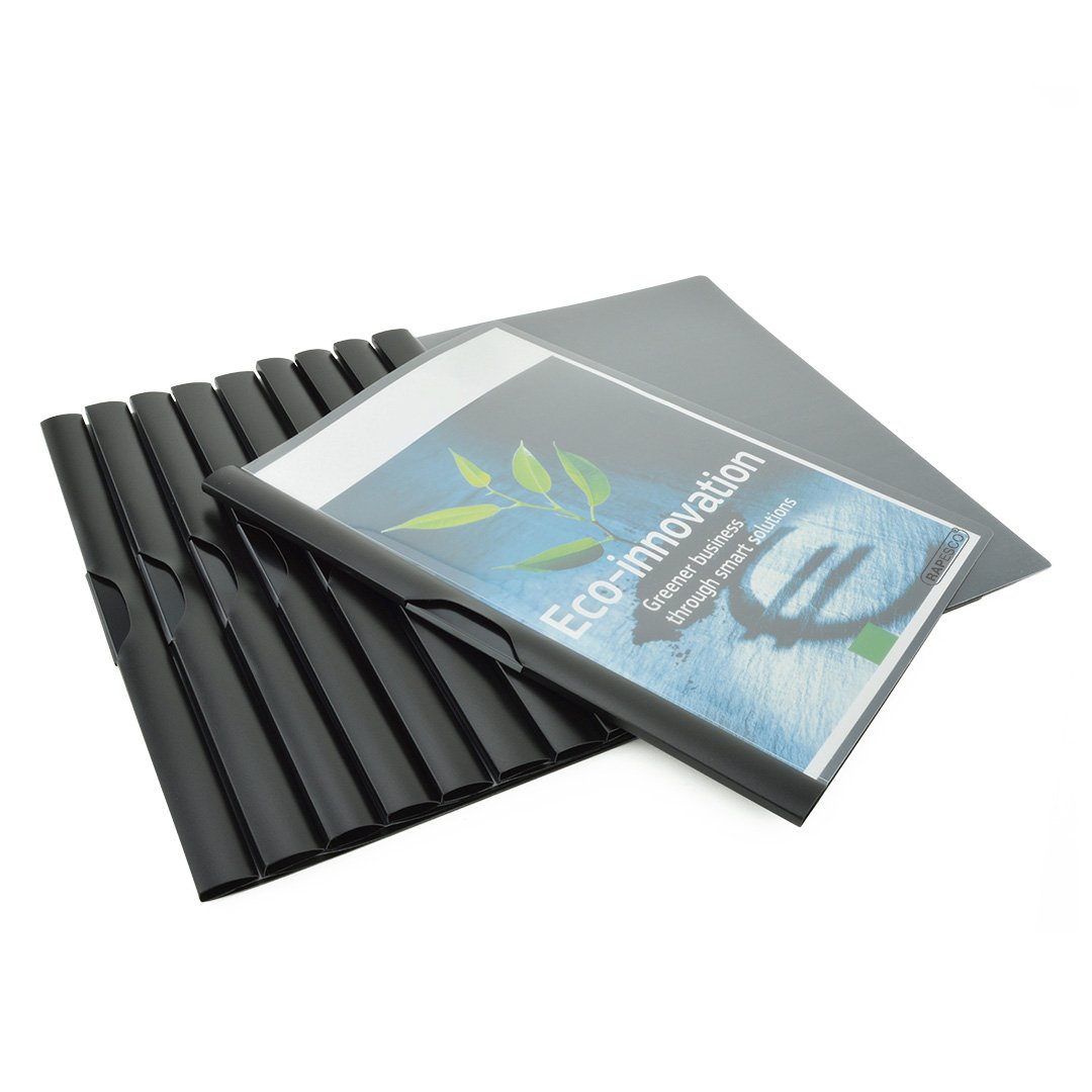 Rapesco Папка Eco Clip, A4, с клип, черна - Image 3