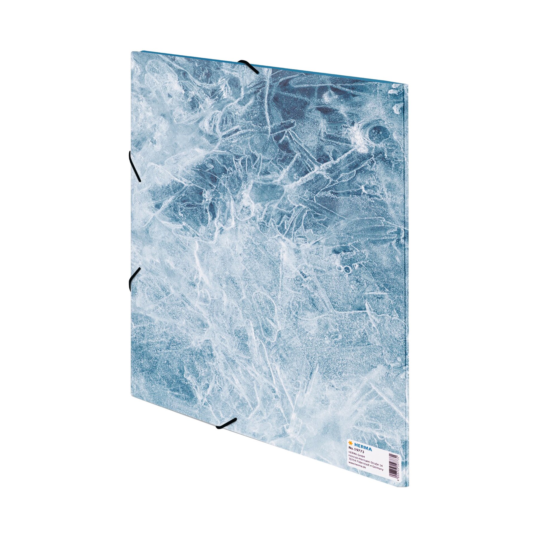Herma Папка Nature, картонена, с ластик, A4, лед - Image 4