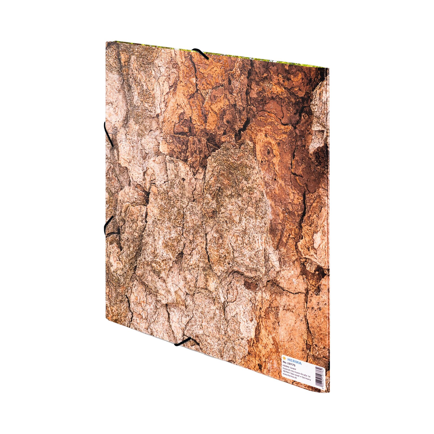 Herma Папка Nature, картонена, с ластик, A4, дърво - Image 4