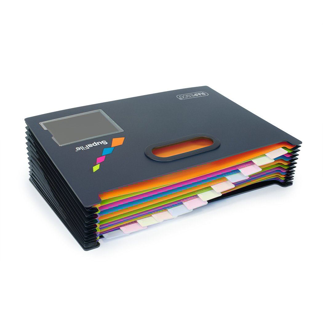 Rapesco Папка Germ-Savvy Supafile, тип хармоника, с 13 отделения, черна - Image 2