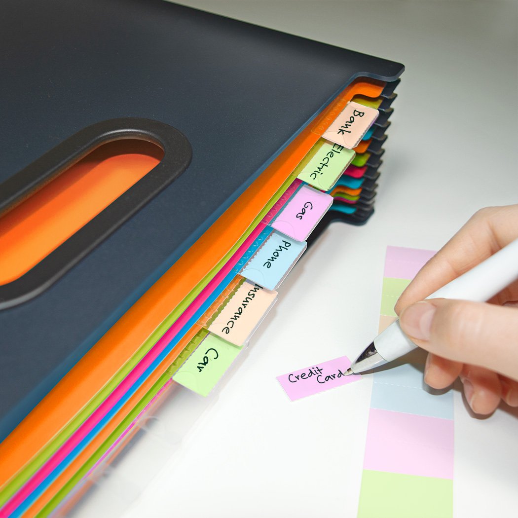 Rapesco Папка Germ-Savvy Supafile, тип хармоника, с 13 отделения, черна - Image 4