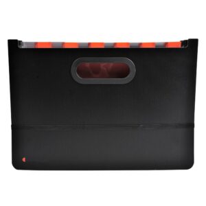 Exacompta Папка Exactive, тип хармоника, с 24 отделения, PP, черна