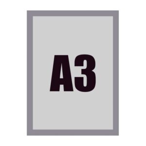 Рамка, магнитна, A3, сребриста