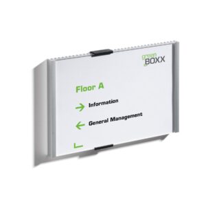 Durable Табела за врата Info Sign, хоризонтална, 210 x 148.5 mm, сребриста