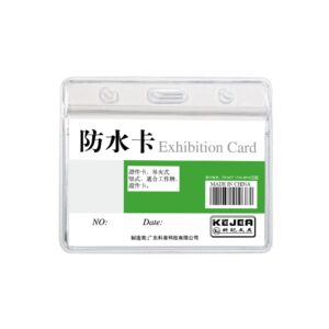 KEJEA Бадж, водоустойчив, хоризонтален, 95 х 58 mm, прозрачен