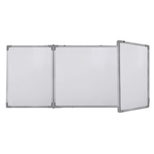 Office 1 Бяла дъска, тройна, 120 x 360 (90 + 180 + 90) cm, магнитна, с алуминиева рамка