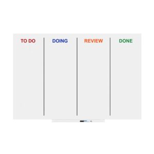 Rocada Бяла дъска-планер Skin Agile, магнитна, 100 х 150 cm