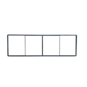 Office 1 Бяла дъска Double Sliding, керамична, за дисплей 75''