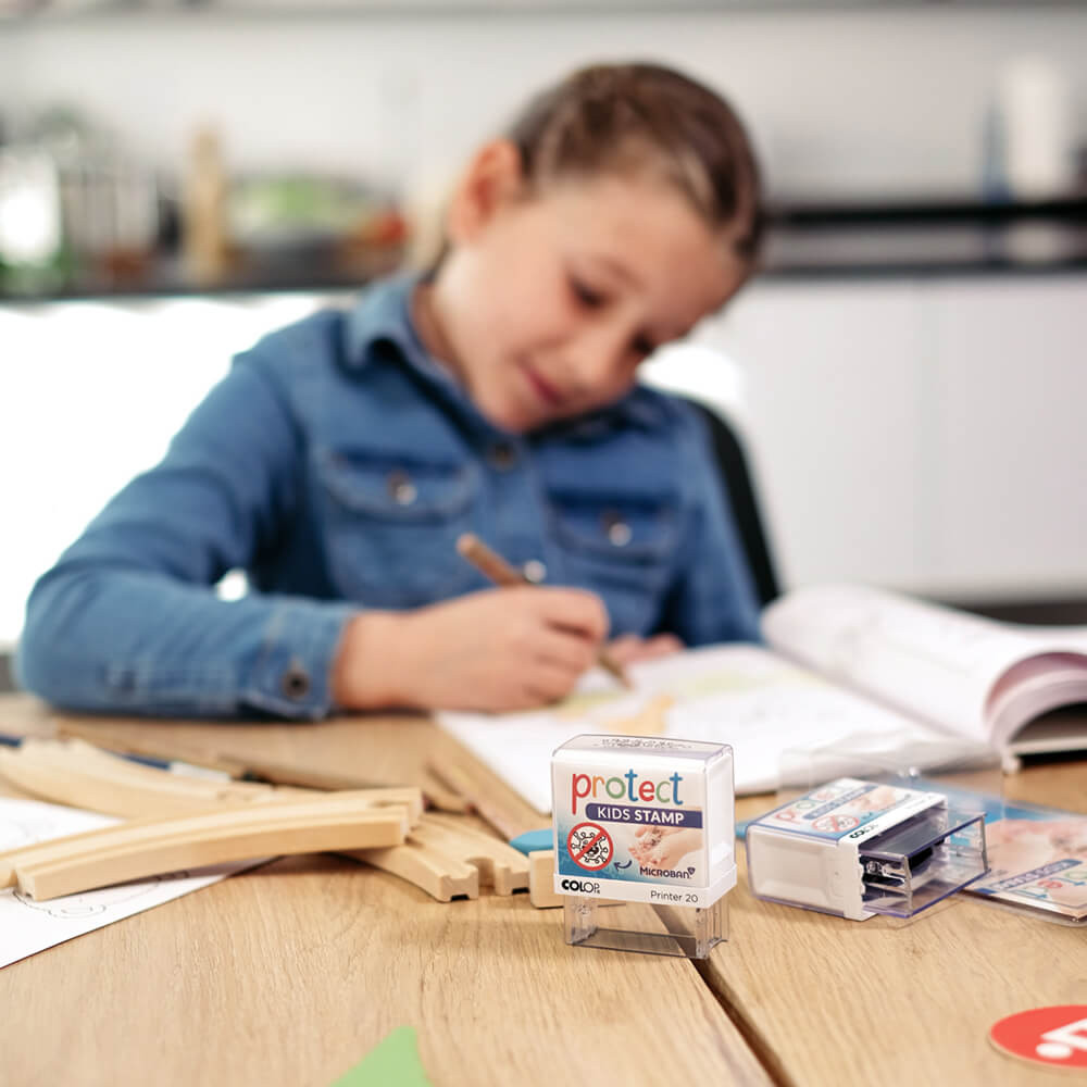 Colop Печат Microban Printer 20 Protect Kids, правоъгълен, черен - Image 7