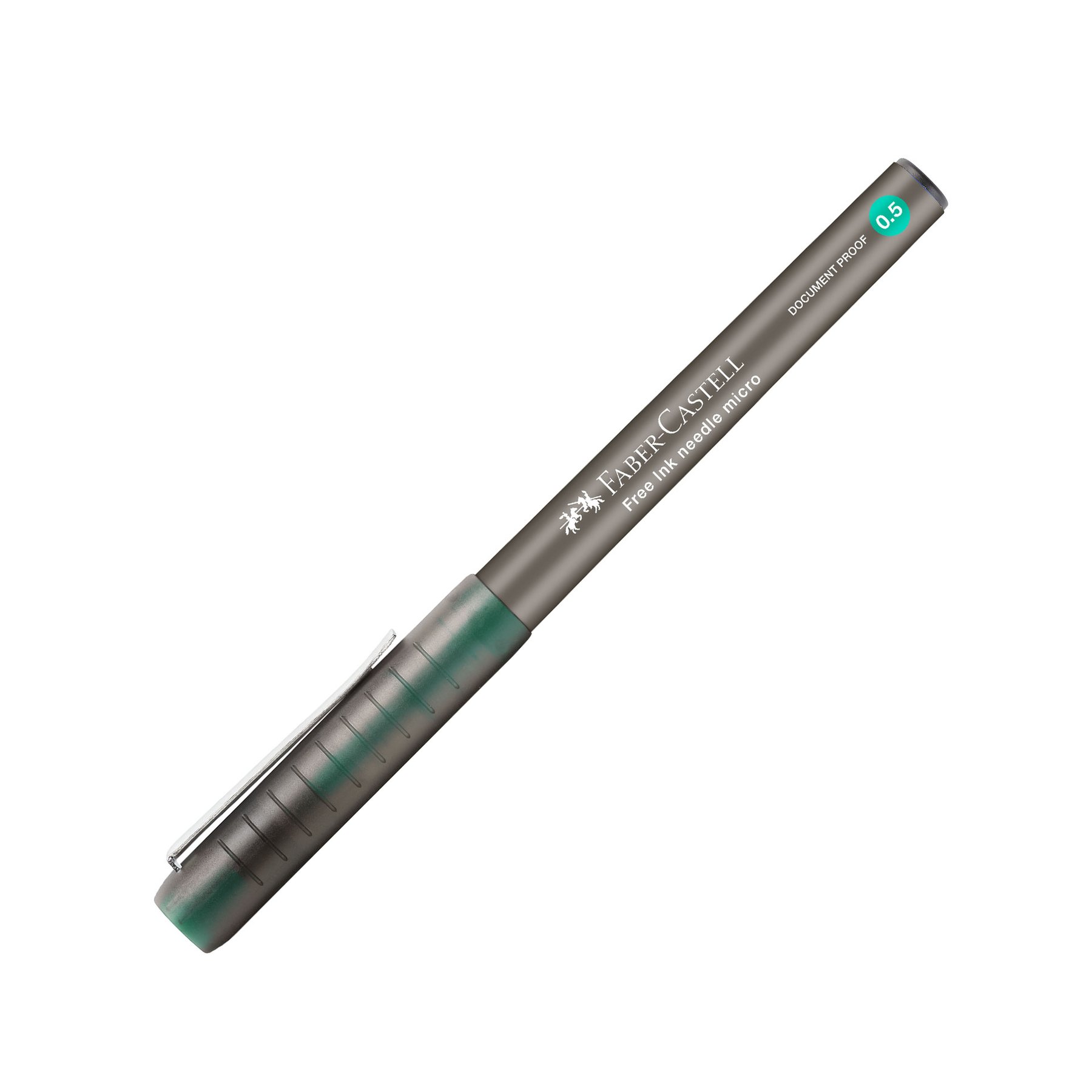 Faber-Castell Ролер Free Ink Needle, 0.5 mm, зелен - Image 3