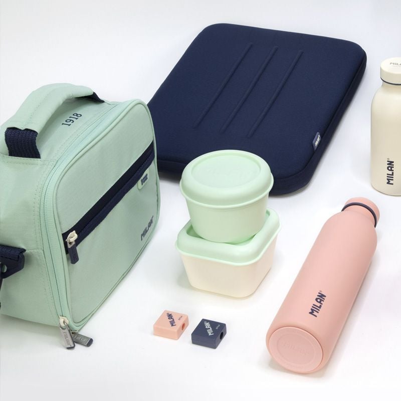 Milan Чанта за храна 1918, с 3 кутии, зелена - Image 6