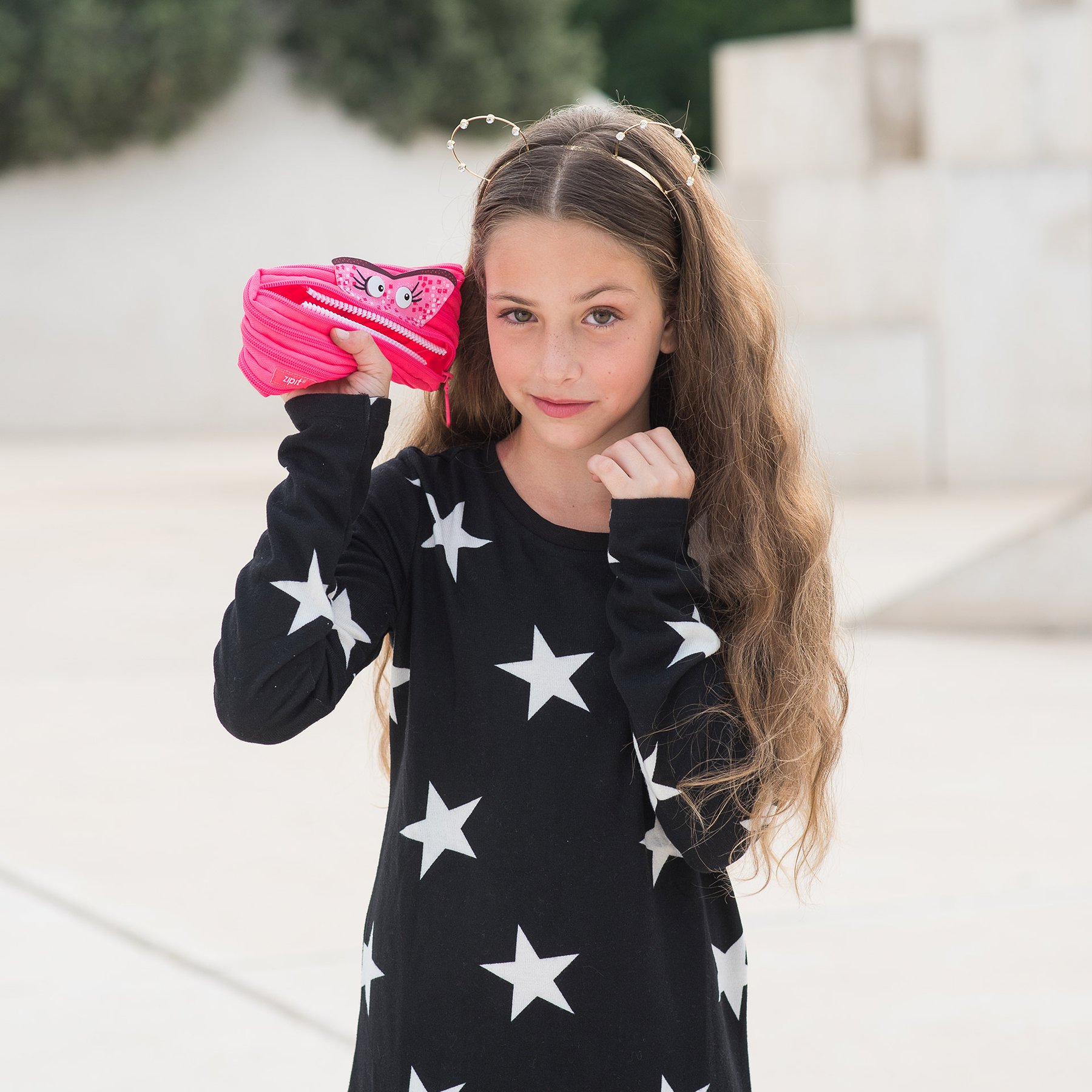 Zipit Несесер Talking Monstars, среден, розов - Image 8