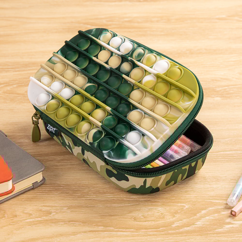 Zipit Несесер - кутия Zip & Pop - Green Camo, среден - Image 8