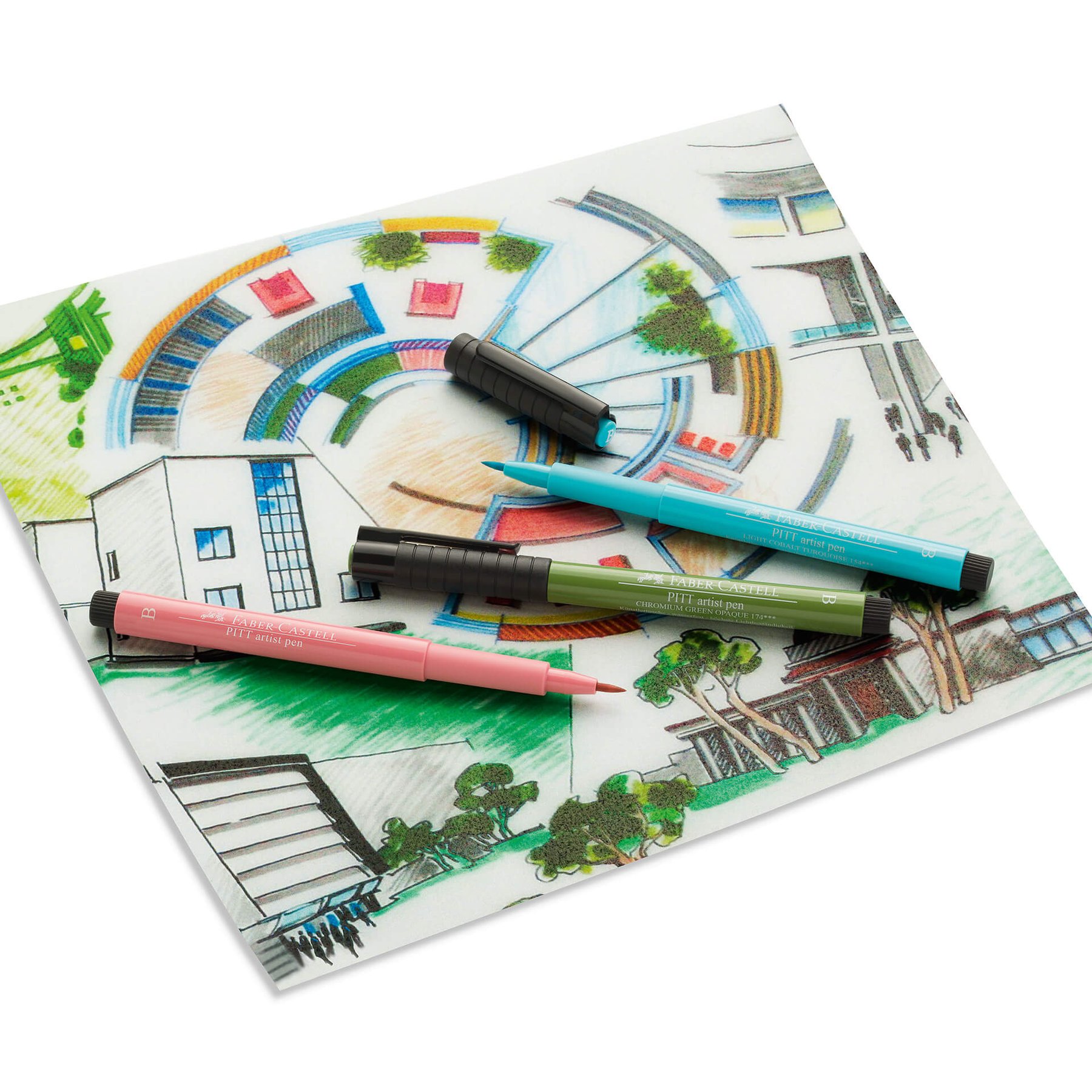 Faber-Castell Маркер-четка Pitt Artist Pen, Earth, 12 цвята - Image 4