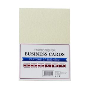 Office 1 Картон, визитен, А4, 250 g/m2, пергамент, 10 листа